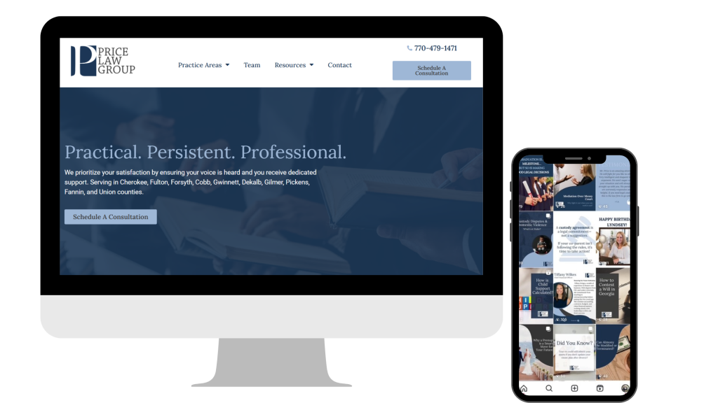 Price Law Group Social Media